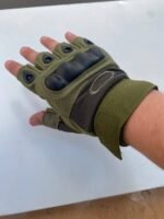 ⁦Gants de Moto antidérapants demi-doigt v2⁩ - الصورة ⁦8⁩