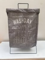 ⁦Panier À Linge Pliable Avec Support En Fer en forme de X⁩ - الصورة ⁦8⁩