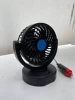 ⁦Ventilateur électrique 12V pour tableau de bord de voiture, rotatif à 360 degrés⁩ - الصورة ⁦10⁩