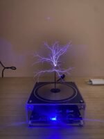 ⁦Bluetooth Mini Music Tesla Coil Kit,10 Cm Solid State Touchable Artificial Lightning⁩ - الصورة ⁦16⁩