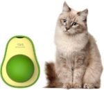 ⁦Boule murale en forme d'avocat et d'herbe à chat, jouets à lécher comestibles, friandises rotatives pour chaton, 360⁩ - الصورة ⁦6⁩