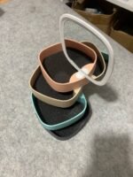 ⁦boîte de rangement pour bijoux multi-couches avec mirroir⁩ - الصورة ⁦7⁩