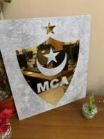 ⁦Cadre en Acrylique Effet Gold Miroir Motif Club MCA⁩ - الصورة ⁦8⁩