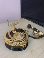 ⁦Boîte à musique créative en forme de cœur téléphone vintage décoration pour maison⁩ - الصورة ⁦6⁩