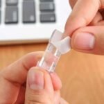 ⁦Pack 20pcs Pinces de câble auto-adhésives solides et transparents – طقم تنظيم الكابلات⁩ - الصورة ⁦6⁩