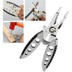 Pince à Dénuder Multifonction de 17,8 cm 9-en-1 Outil à Dénudage Pour Électriciens Professionnel