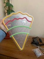 ⁦Signe Néon Led Pizza Pour Décoration De Restaurant⁩ - الصورة ⁦8⁩