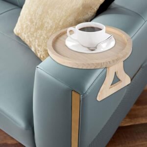 Plateau d’accoudoir de fauteuil en Bambou à Clip de Bras – صينية مسند ذراع للأريكة