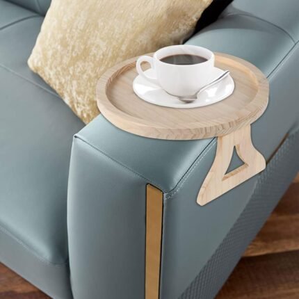 Plateau d'accoudoir de fauteuil en Bambou à Clip de Bras - صينية مسند ذراع للأريكة