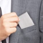 ⁦Étui portefeuille en acier noir avec protection RFID pour 6 cartes de crédit – محفظة بطاقات الإئتمان⁩ - الصورة ⁦5⁩