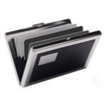 ⁦Étui portefeuille en acier noir avec protection RFID pour 6 cartes de crédit – محفظة بطاقات الإئتمان⁩ - الصورة ⁦4⁩