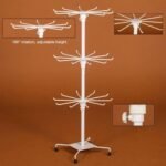 ⁦Présentoirs à bijoux rotatifs à 3 niveaux réglables en métal – حامل عرض السلع والإكسسوارات⁩ - الصورة ⁦7⁩