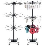 Présentoirs à bijoux rotatifs à 3 niveaux réglables en métal – حامل عرض السلع والإكسسوارات