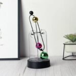 ⁦Boule d'équilibre de bureau à mouvement perpétuel,décor anti-stress⁩ - الصورة ⁦4⁩