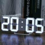 ⁦Horloge Murale numérique LED 3D⁩ - الصورة ⁦2⁩