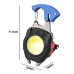 ⁦lampe de poche multifonctionnelle étanche Rechargeable à LED en alliage d'aluminium⁩ - الصورة ⁦5⁩