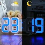 ⁦Horloge Murale numérique LED 3D⁩ - الصورة ⁦4⁩