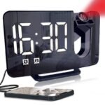 ⁦Réveil LED numérique Intelligent avec projection Et radio FM et téléphone charge USB⁩ - الصورة ⁦2⁩