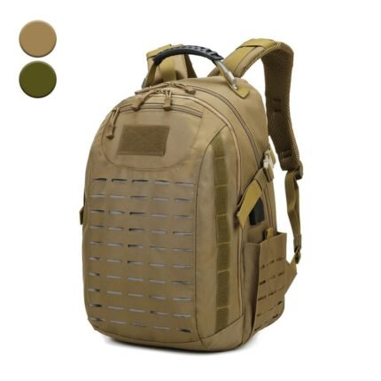 Sac à dos tactique USB pour camping, sac militaire 15,6 pouces