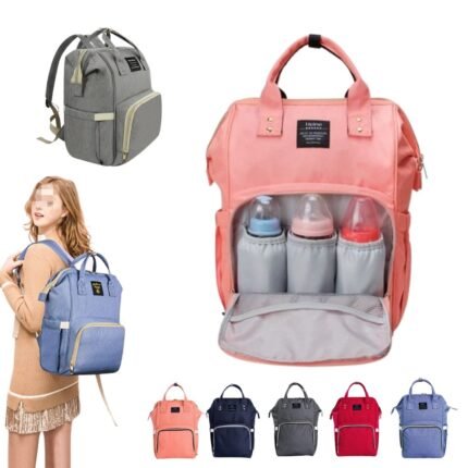 Sac à Dos à Langer Bébé Maternité Multifonctions Grande capacité avec 2 poches isothermes