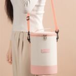 ⁦Sac à Lunch cylindrique Thermiques fourre-tout rond en aluminium⁩ - الصورة ⁦5⁩