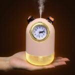 ⁦humidificateur avec horloge et Spray pour bureau 7 Couleur led 300 ML⁩ - الصورة ⁦2⁩