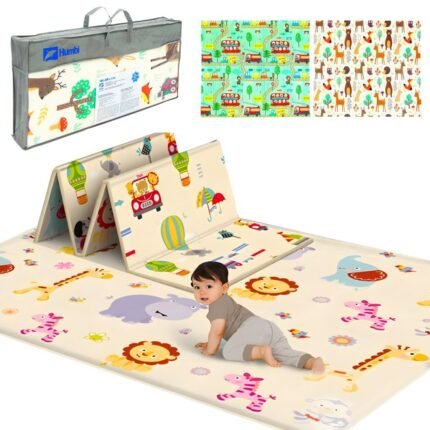 Tapis de jeu pour bébé pliable mousse XPE double face imperméable