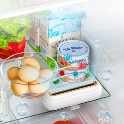 Purificateur d'air pour réfrigérateur et stérilisateur , désodorisant , garde les aliments et la fraîcheur منقي ومعقم هواء الثلاجة، ومزيل الروائح الكريهة، ويحافظ على الطعام طازجًا