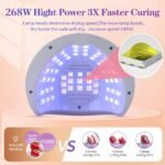 ⁦Lampe à Ongles UV LED 268W avec Capteur Automatique et 4 Minuteries – مصباح العناية بالأظافر⁩ - الصورة ⁦2⁩