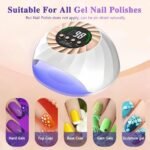 ⁦Lampe à Ongles UV LED 268W avec Capteur Automatique et 4 Minuteries – مصباح العناية بالأظافر⁩ - الصورة ⁦6⁩