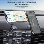 ⁦Support de Téléphone Magnétique Pliable pour Voiture – حامل هاتف مغناطيسي قابل للطي للسيارة⁩ - الصورة ⁦3⁩