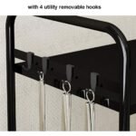 ⁦Support pour four à micro-ondes et étagère de rangement 3 étages – منظم أغراض وحامل ميكروويف⁩ - الصورة ⁦4⁩