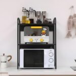 ⁦Support pour four à micro-ondes et étagère de rangement 3 étages – منظم أغراض وحامل ميكروويف⁩ - الصورة ⁦6⁩