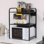 Support pour four à micro-ondes et étagère de rangement 3 étages – منظم أغراض وحامل ميكروويف