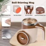 ⁦Tasse de mousseur de lait automatique multifonctionnelle à chargement USB⁩ - الصورة ⁦4⁩