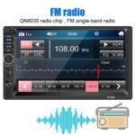 ⁦DVD Mp5 Auto-radio écran tactile 7 Pouce Bleutooth. USB AUX .CARD SD. Standard⁩ - الصورة ⁦2⁩