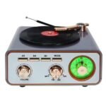 ⁦Haut Parleur et Radio tourne-disque vintage Bluetooth Sans Fil – مكبر صوت بلوتوث على شكل راديو⁩ - الصورة ⁦3⁩