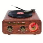 ⁦Haut Parleur et Radio tourne-disque vintage Bluetooth Sans Fil – مكبر صوت بلوتوث على شكل راديو⁩ - الصورة ⁦4⁩