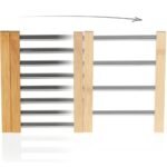 ⁦Dessous de Plat Extensible en Bambou et Acier Inoxydable – قاعدة أواني قابلة للتمديد⁩ - الصورة ⁦5⁩