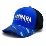 ⁦Casquette Yamaha Racing Bleu et Noire avec Filet Respirant Unisexe – قبعة رياضية جودة عالية⁩ - الصورة ⁦2⁩